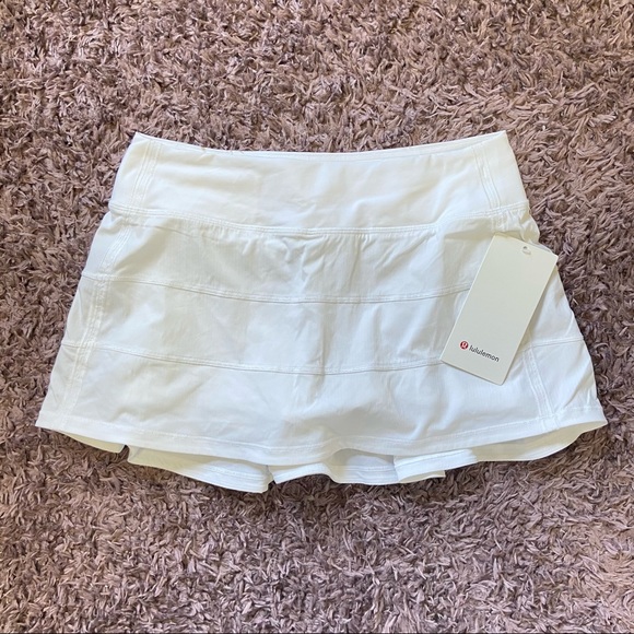 lululemon athletica Dresses & Skirts - Lululemon Pace Rival Skirt - White, Size 8